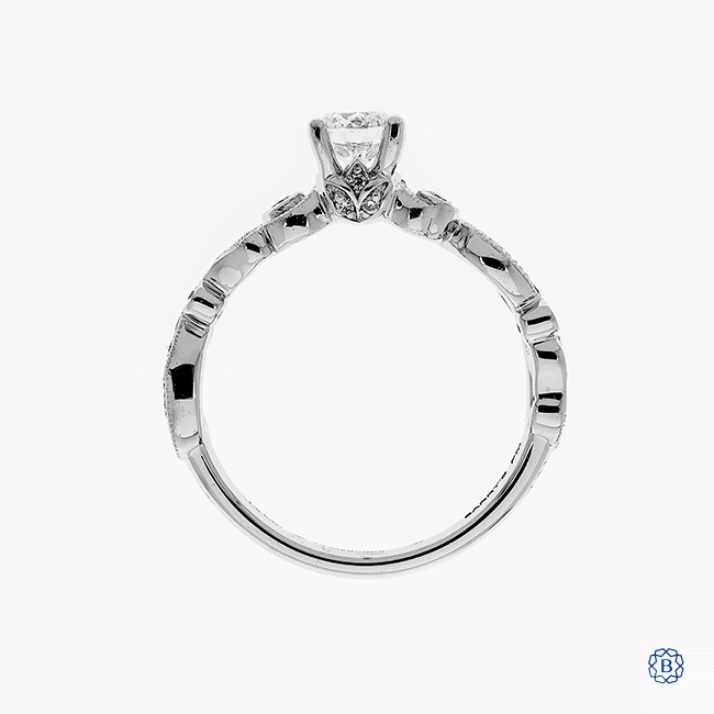 Verlobungsring 18 Karat Weißgold 0,51ct Diamant | Engagement Ring 18 Karat White Gold 0.51ct Diamond - Image 4 of 4