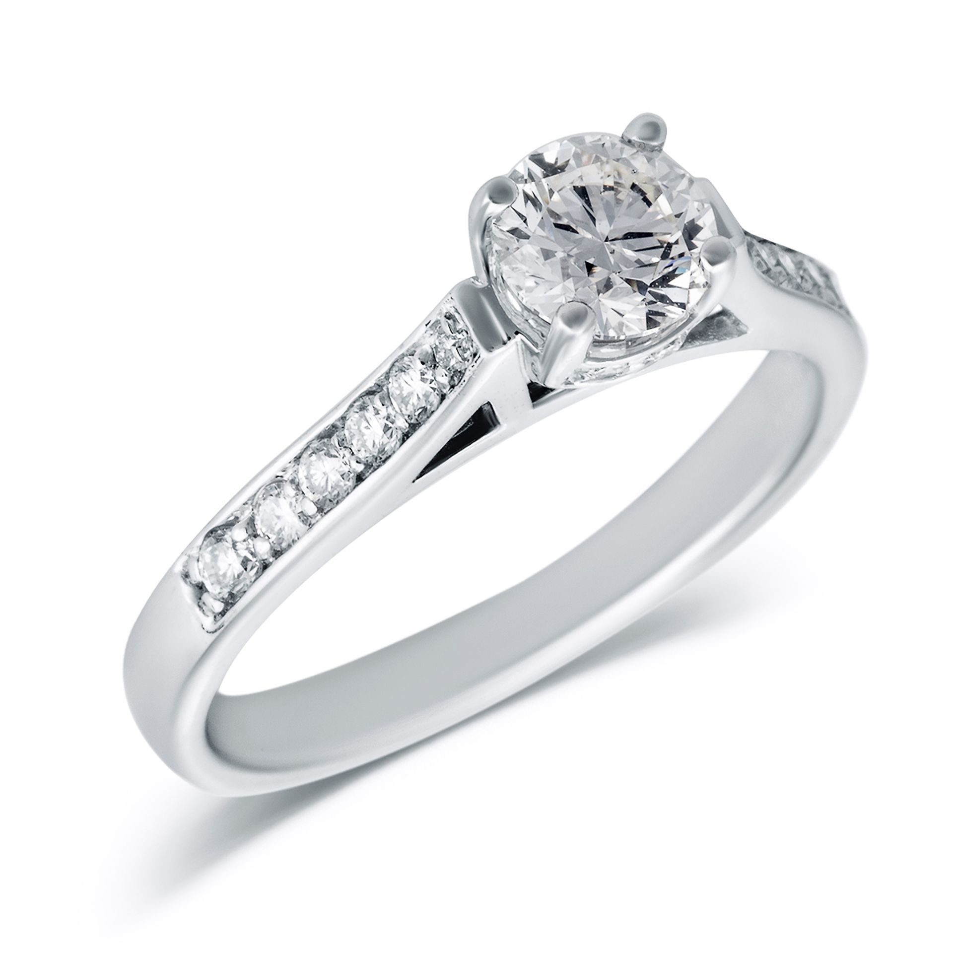 Verlobungsring aus 18 Karat Weißgold  | 18k White Gold Engagement Ring 