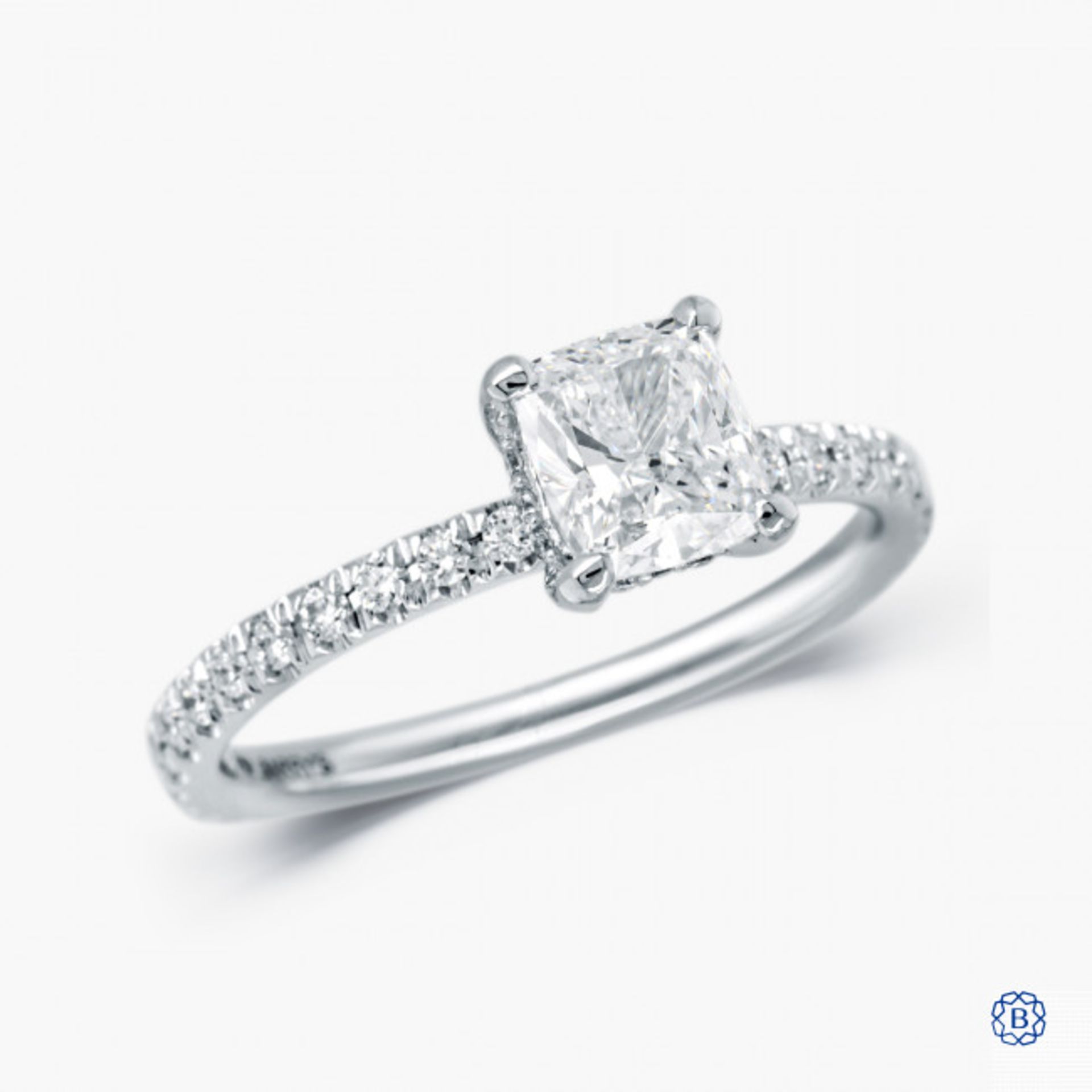 Verlobungsring 18 Karat Weißgold 1.00ct Diamant | Engagement Ring 18 Karat White Gold 1.00ct Diamond