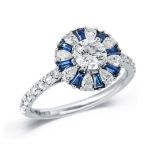 Verlobungsring 18 Karat Weißgold und Diamanten | Engagement Ring 18 Karat White Gold und Diamonds