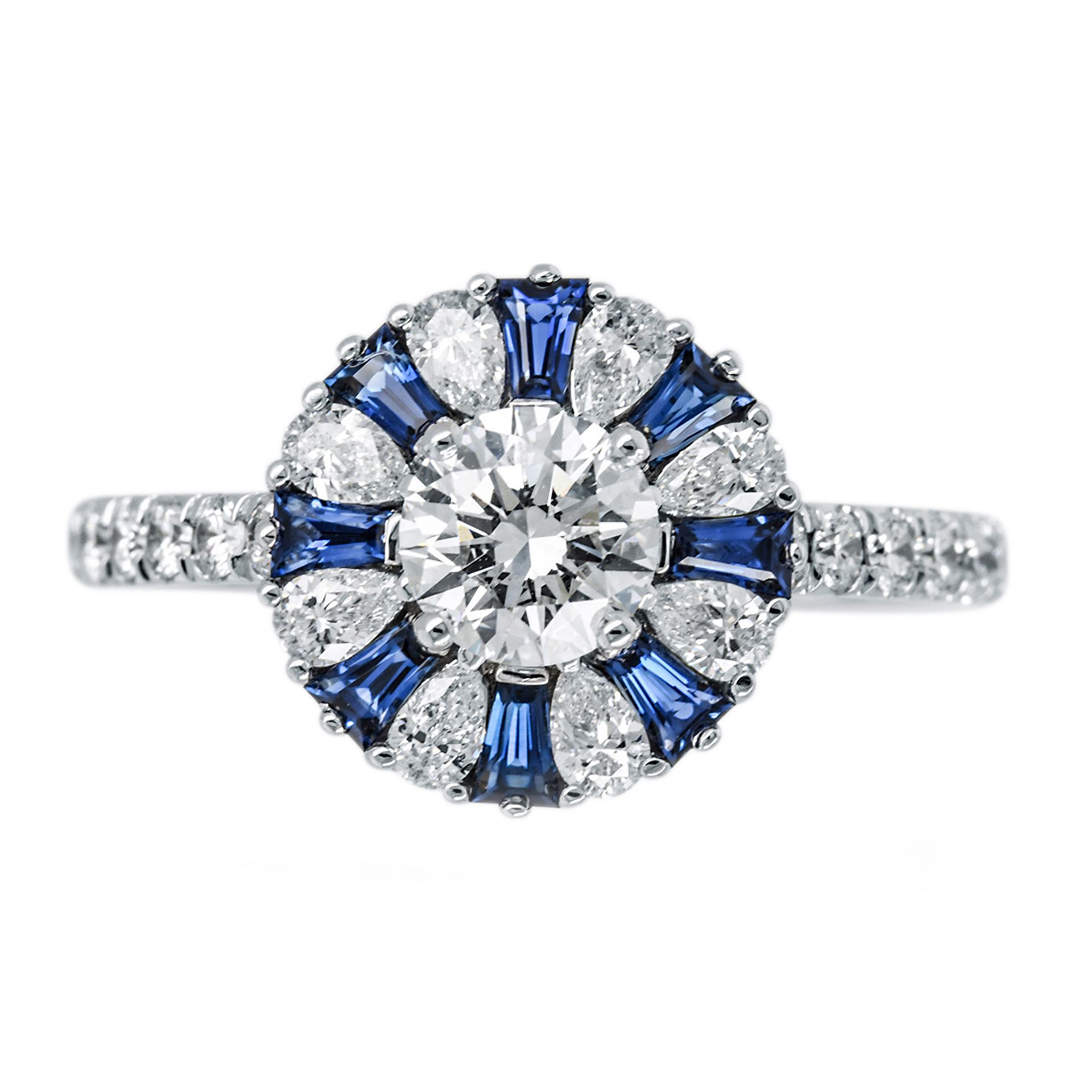 Verlobungsring 18 Karat Weißgold und Diamanten | Engagement Ring 18 Karat White Gold und Diamonds - Image 4 of 4