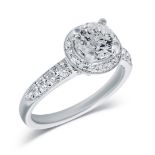 Verlobungsring 18kt Weißgold 1,01ct Diamanten | Engagement Ring 18kt White Gold 1.01ct Diamond