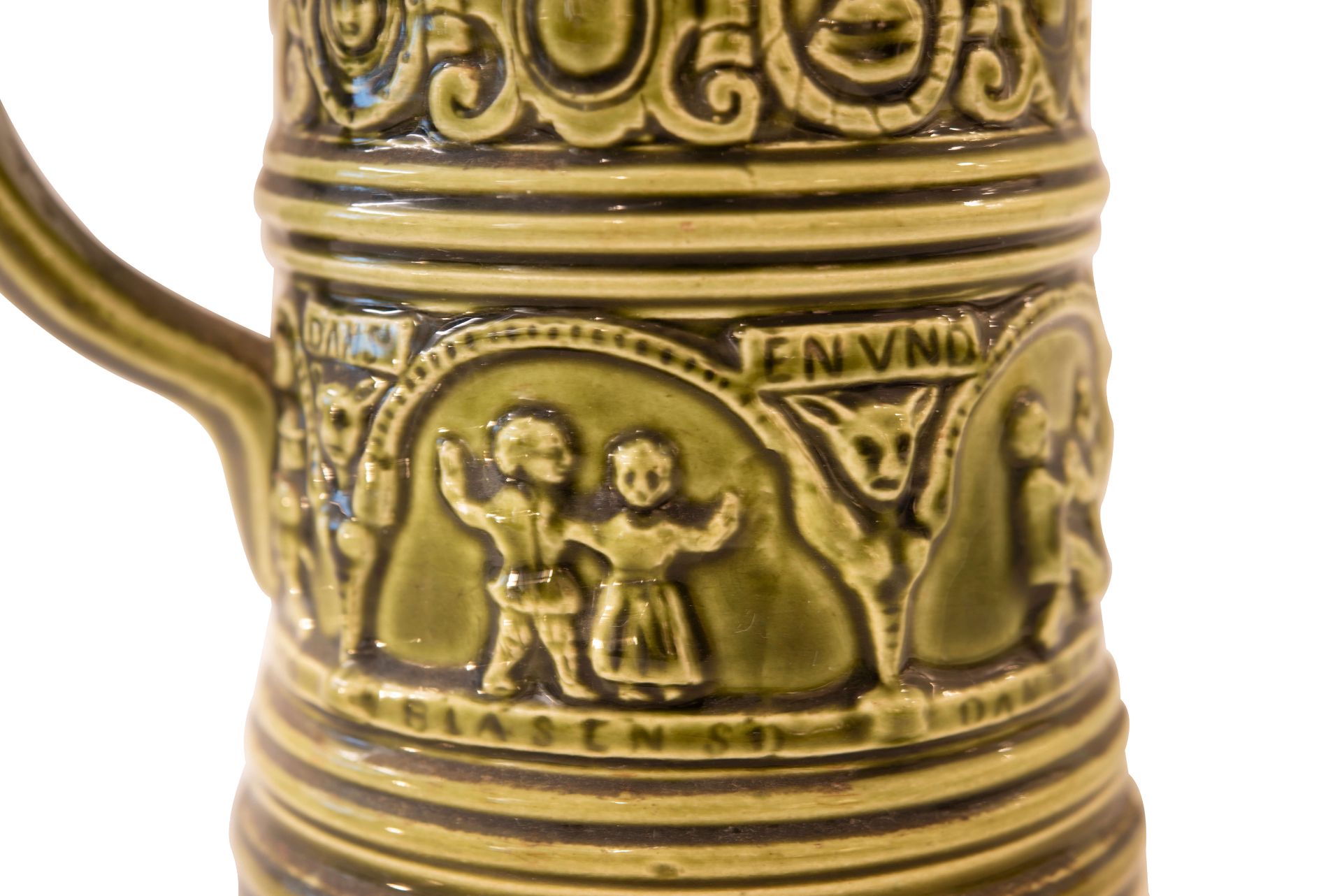Keramik Bierkrug mit Deckel | Ceramic Beer Mug with Lid - Image 4 of 5