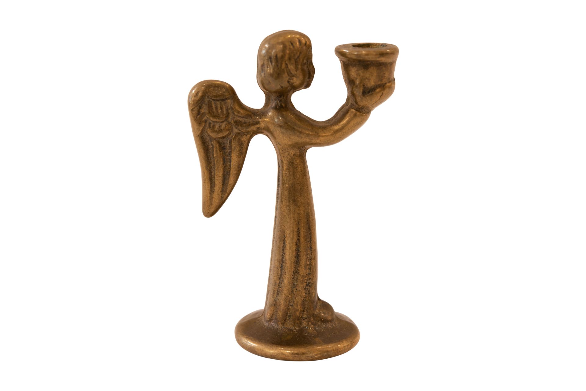 Kerzenhalter Engel aus Messing | Candle Holder Angel - Bild 2 aus 5