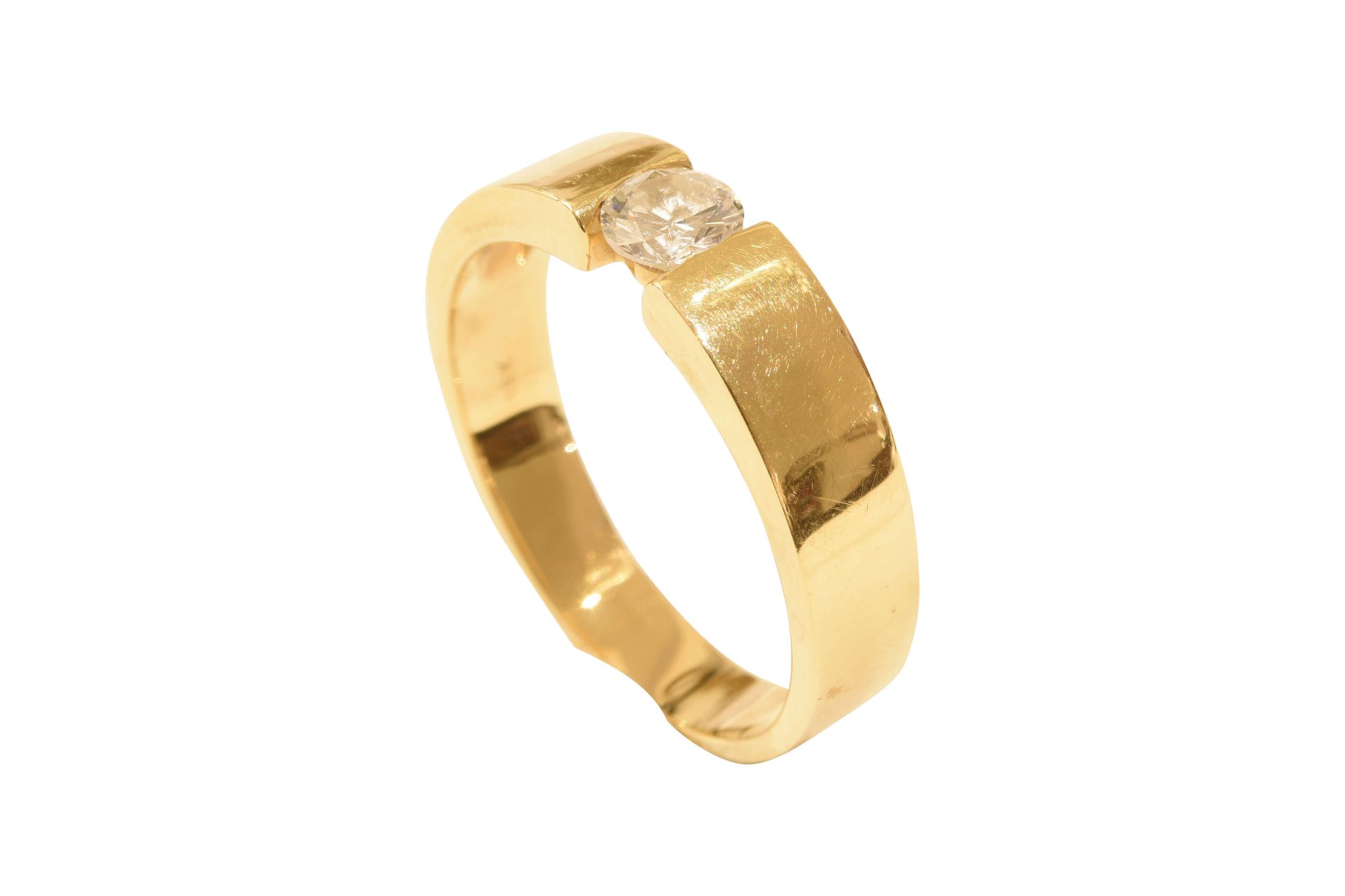 Ring GG mit einem Brillanten|Ring with one Brilliant-Cut Diamond - Image 2 of 5