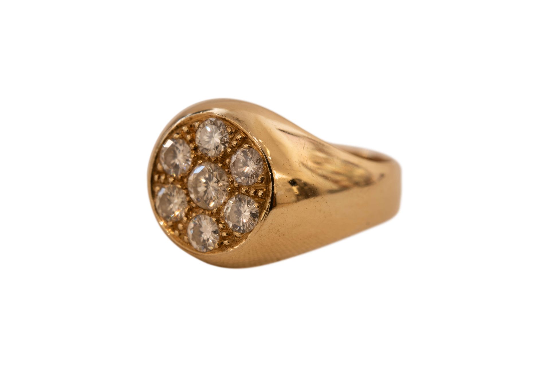 Ring GG 585/fein mit Brillanten|Ring with Diamonds - Image 4 of 5