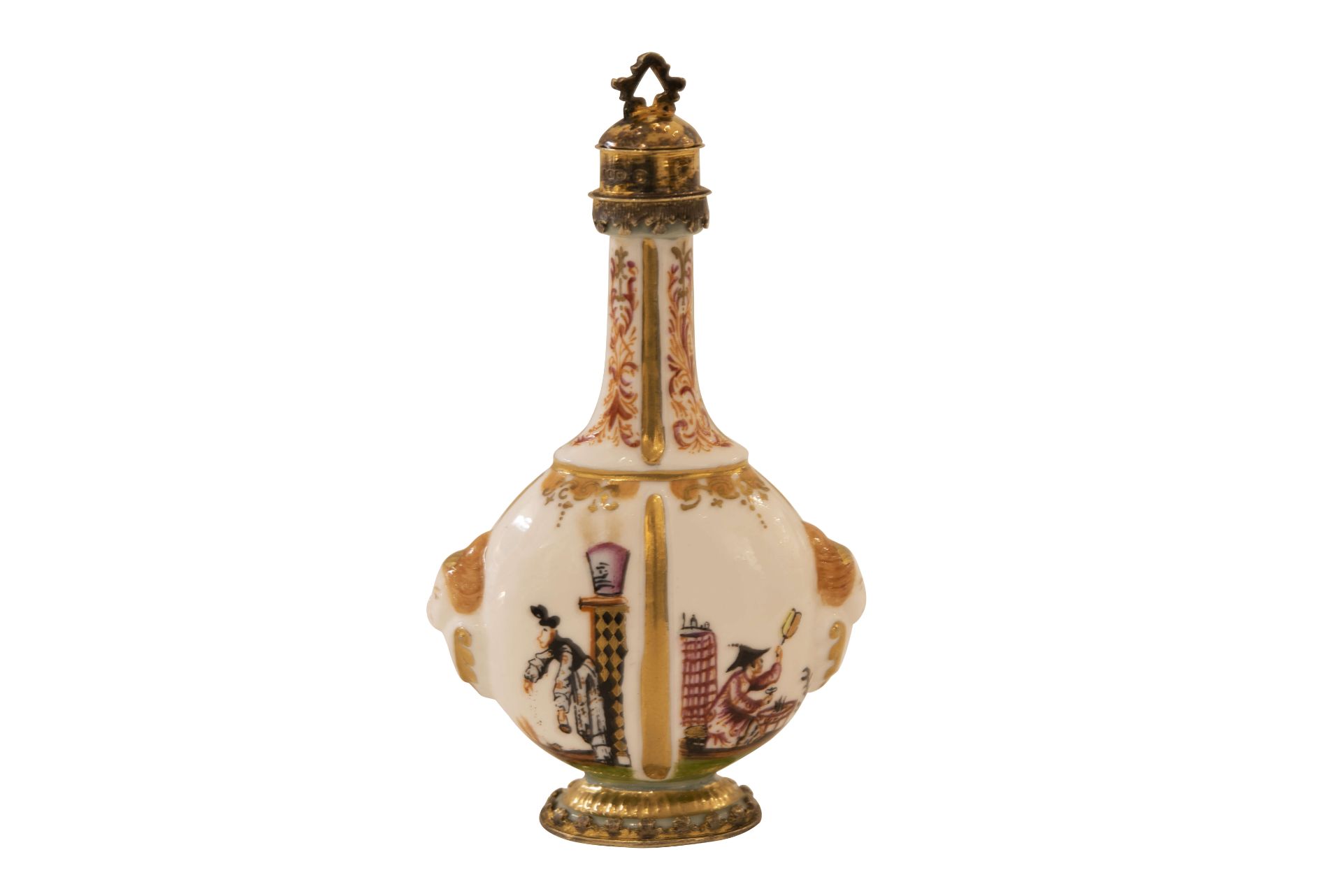 Meissen wohl 18. Jahrhundert, Flakon mit Chinoiserie|Meissen Probably 18th Century, Flask with Chino - Image 5 of 5