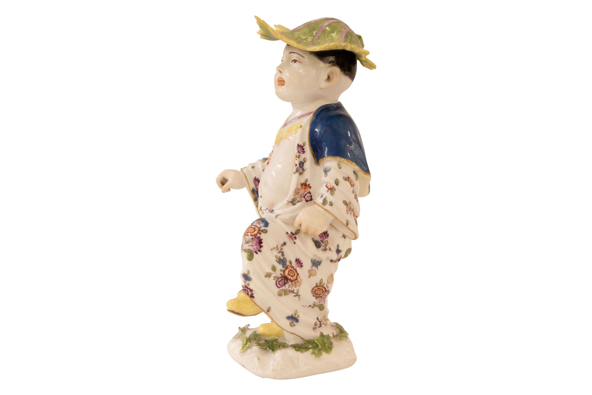 Meissen 1740 (BS), Chinese mit Kohlblatthut|Meissen 1740 (BS), Chinese Man with Cabbage Leaf Hat - Image 2 of 5