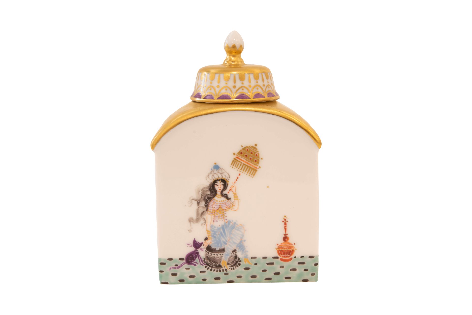 Meissen Teedose 1001 |Meissen Tea Caddy 1001 - Image 3 of 5