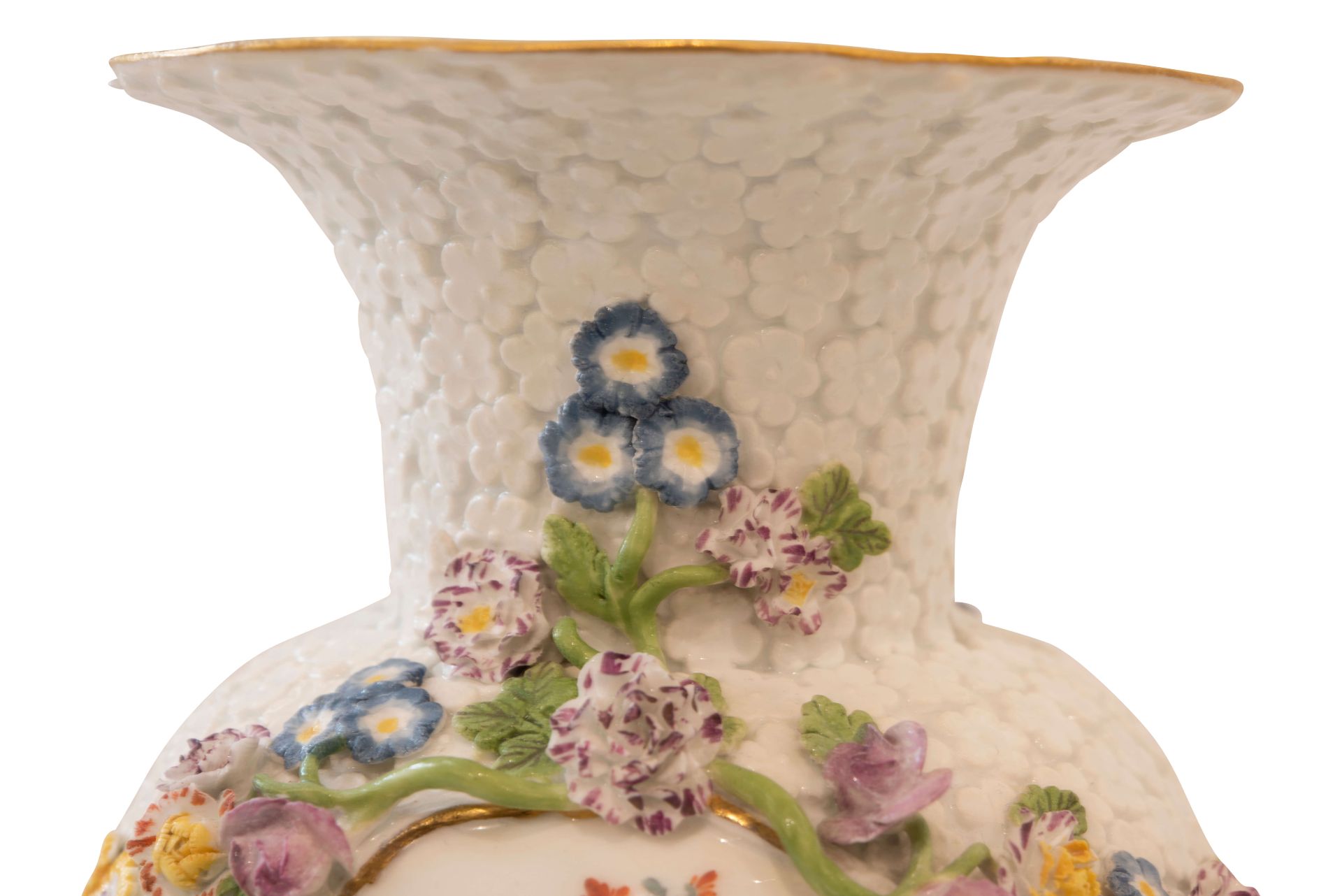 Meissen 1745, Vergiss-mein-nicht Vase
|Meissen 1745, Forget-Me-Not Vase
 - Bild 4 aus 5