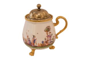 Meissen 1730, Cremetopf, Chinoiserie |Meissen 1730 Cream Pot Chinoiserie