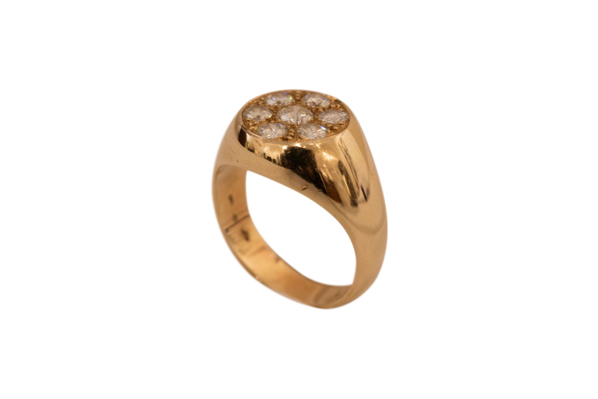 Ring GG 585/fein mit Brillanten|Ring with Diamonds