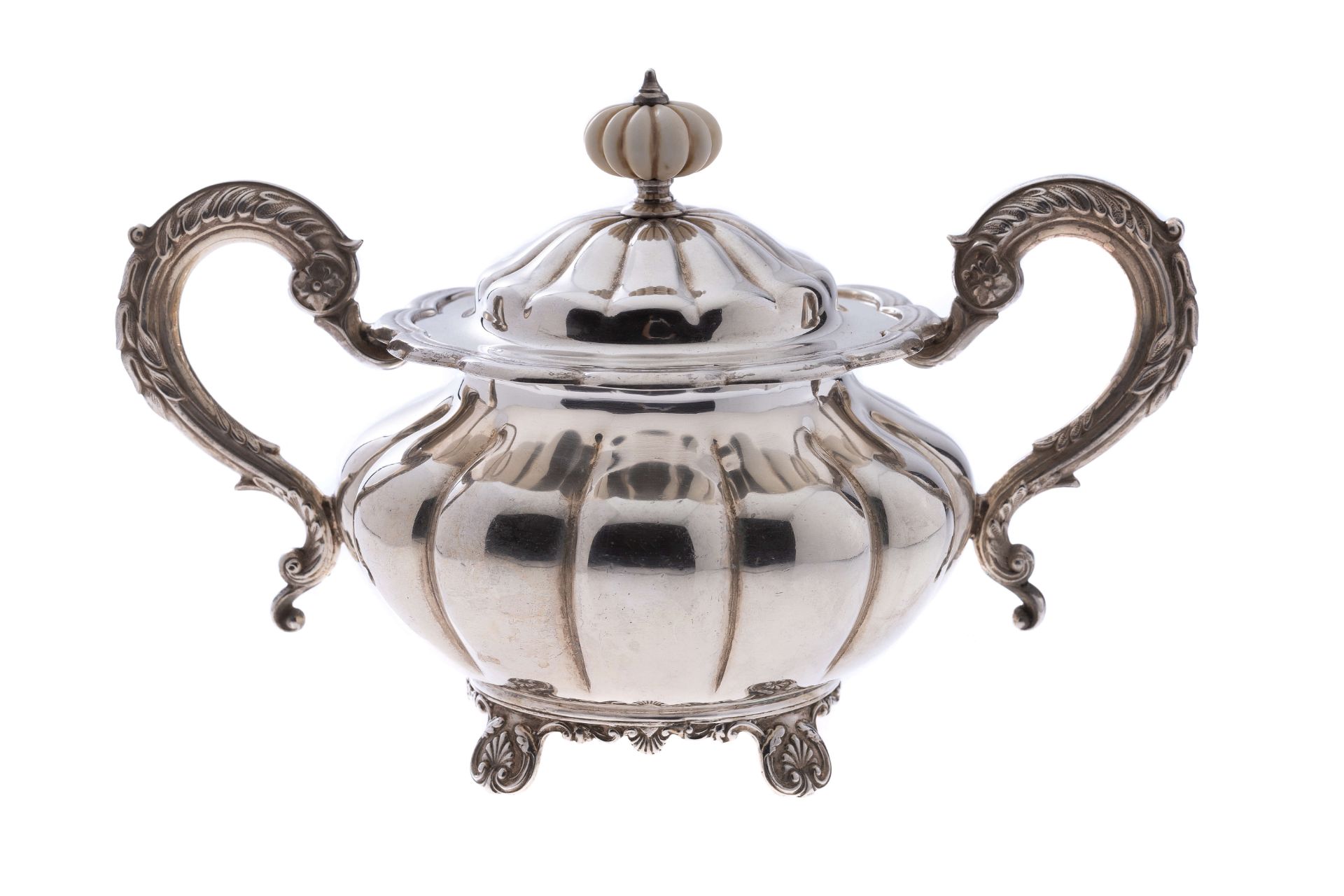 Gerrad & Co, ltd Englische Silberzuckerdose|Gerrad & Co, ltd English Silver Sugar Bowl