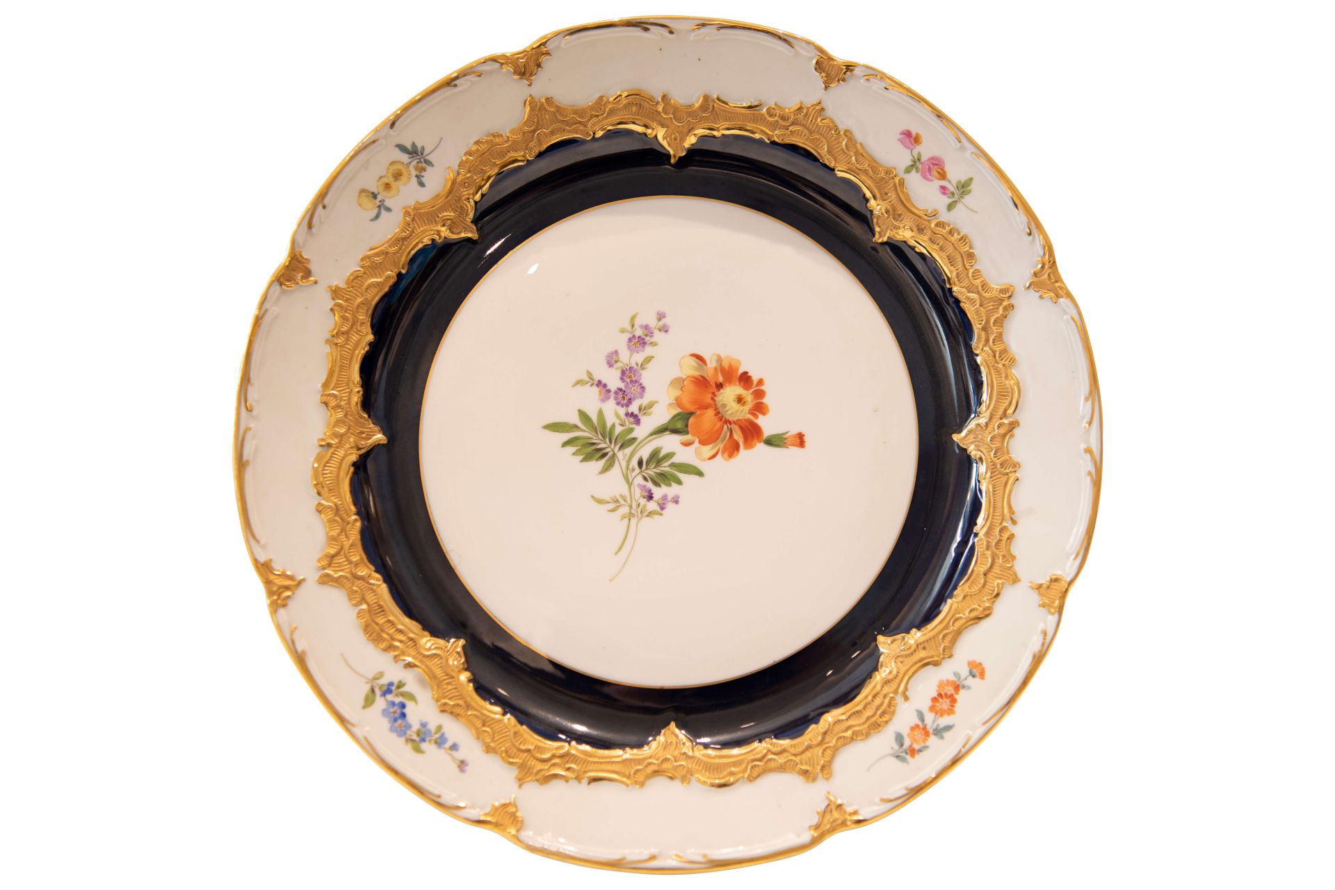 Prunkteller Meissen|Meissen Ceramic Plate
