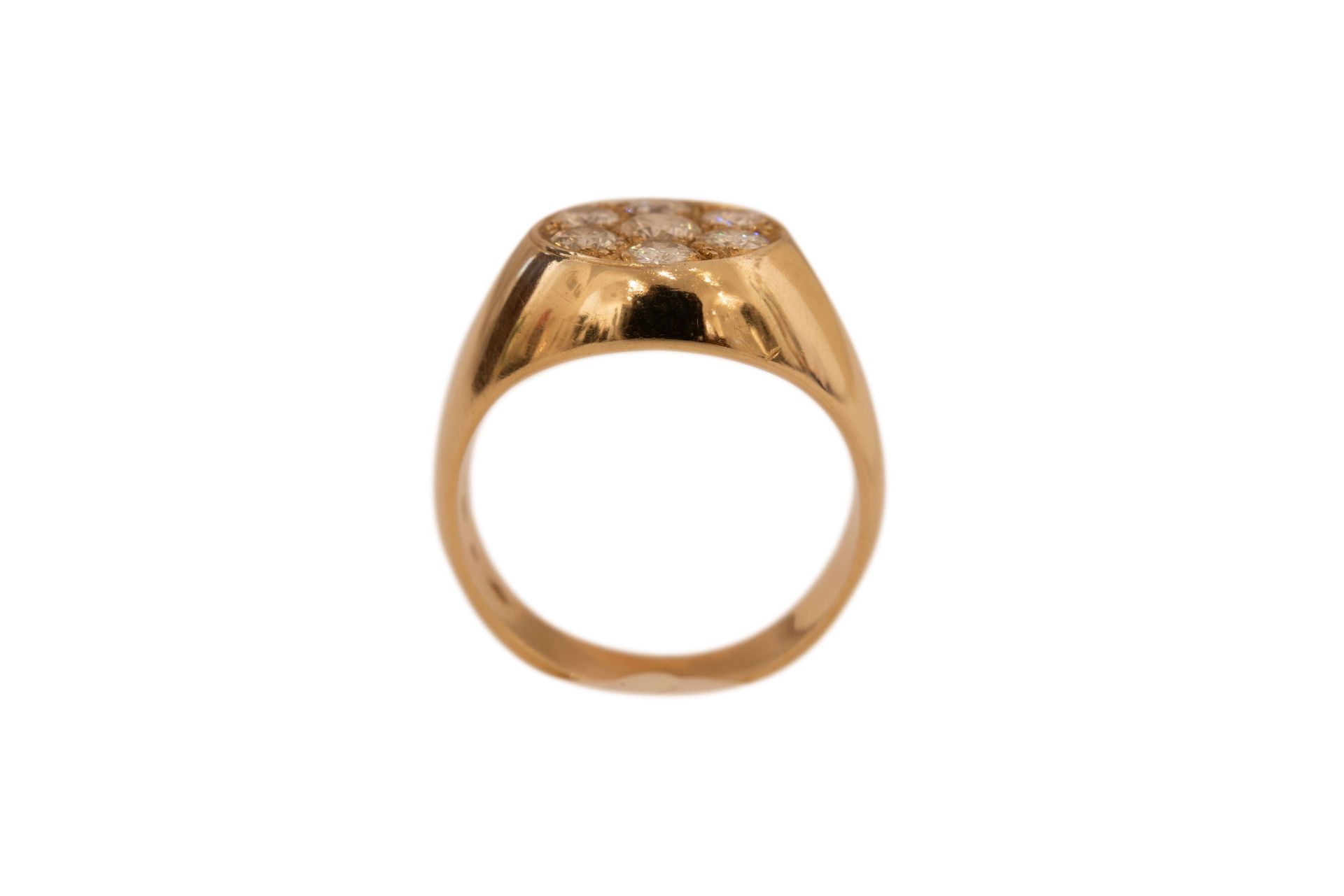 Ring GG 585/fein mit Brillanten|Ring with Diamonds - Image 2 of 5