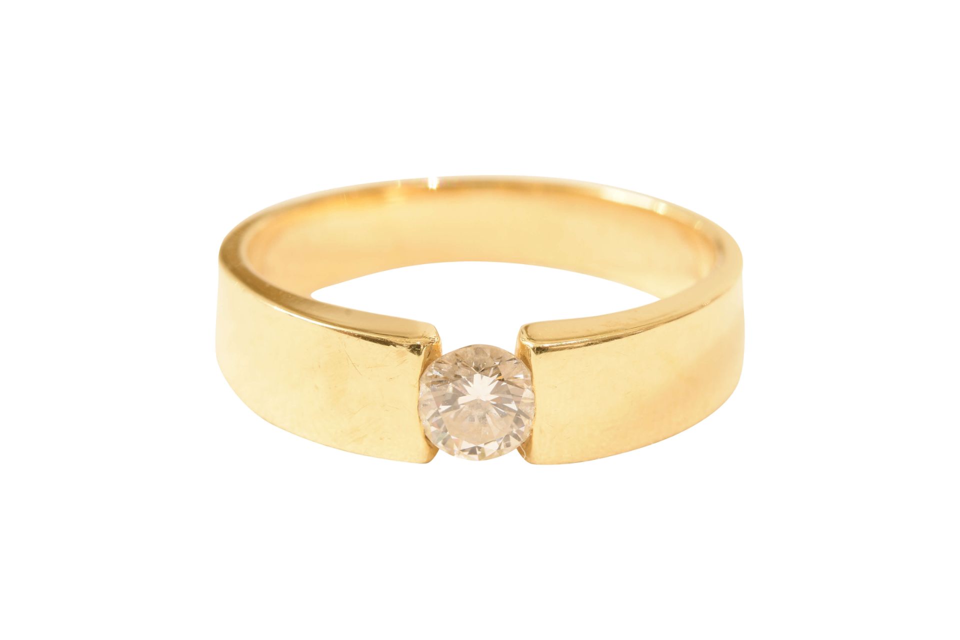 Ring GG mit einem Brillanten|Ring with one Brilliant-Cut Diamond - Image 4 of 5