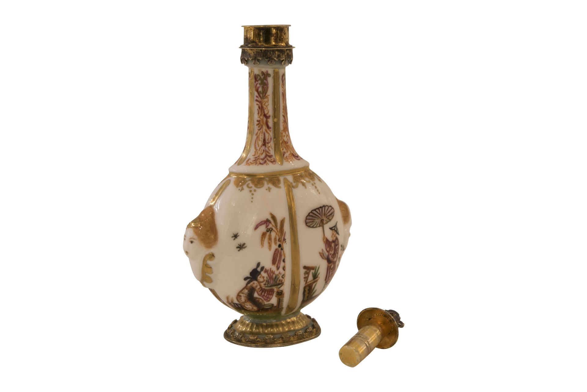 Meissen wohl 18. Jahrhundert, Flakon mit Chinoiserie|Meissen Probably 18th Century, Flask with Chino - Image 3 of 5
