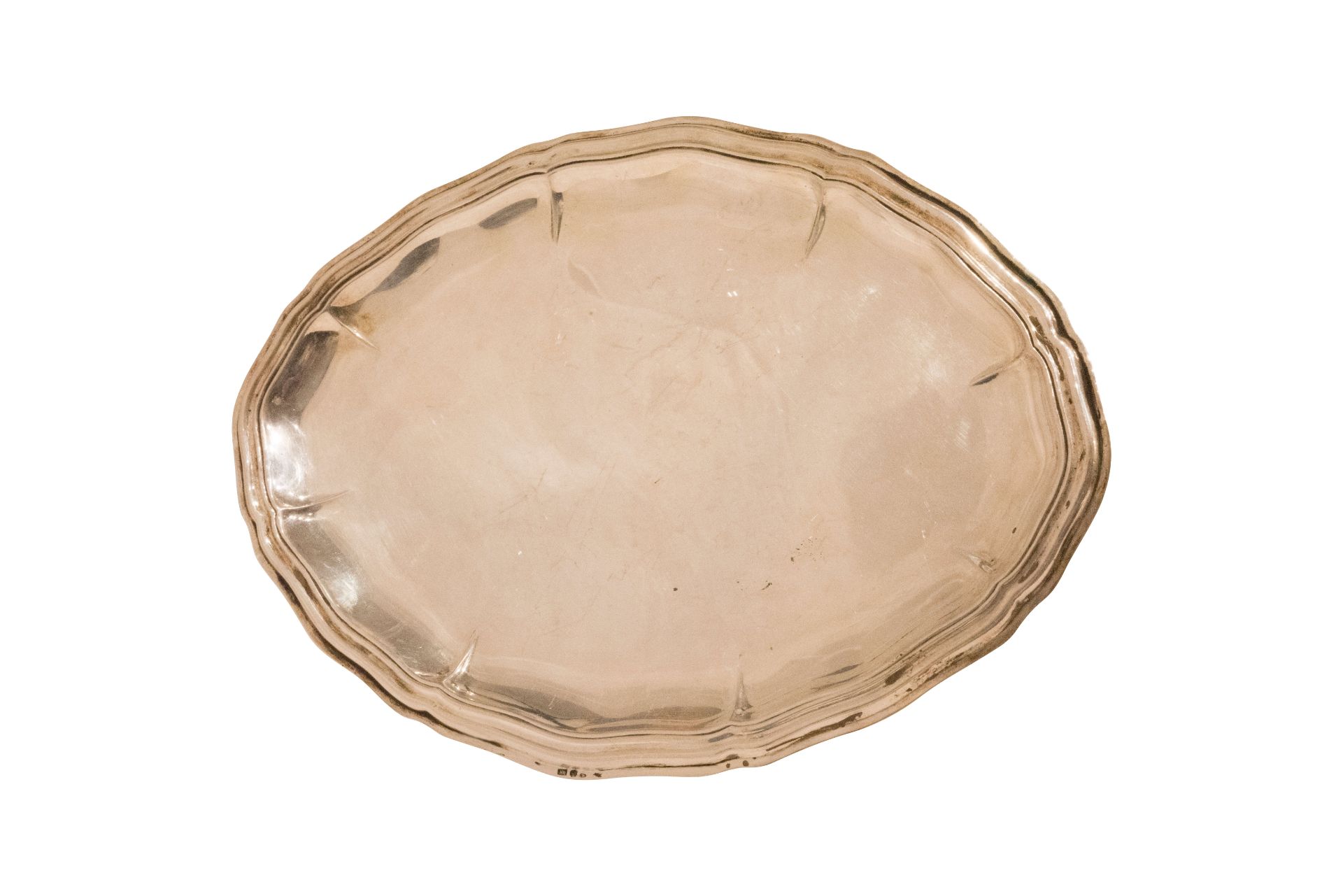 Ovaler Silberteller|Oval Silver Plate