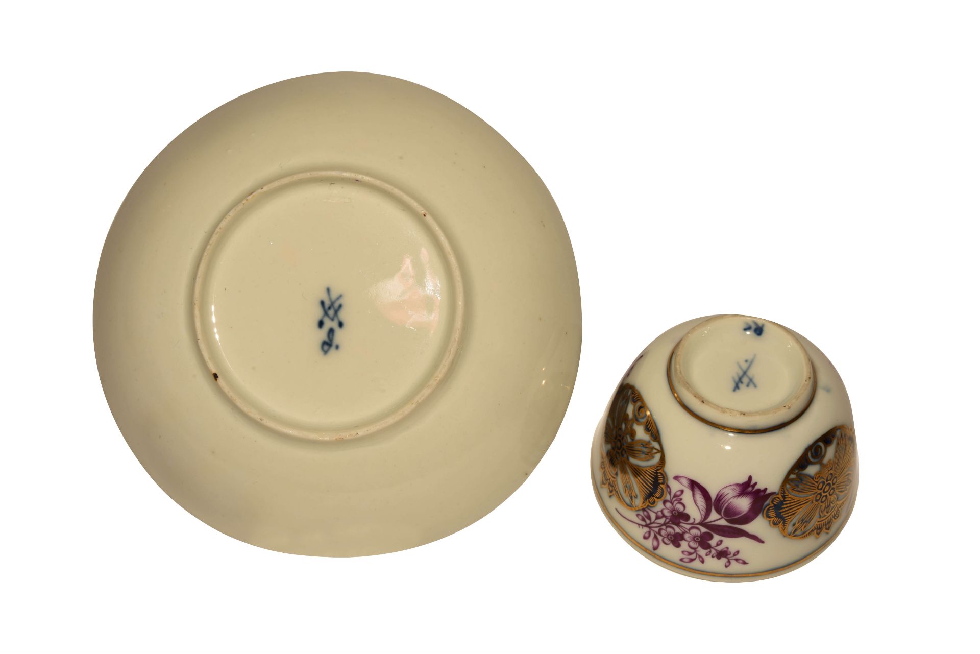 Koppchen mit Unterschale Meissen 1740|Small Bowl with Saucer Meissen 1740 - Bild 3 aus 4