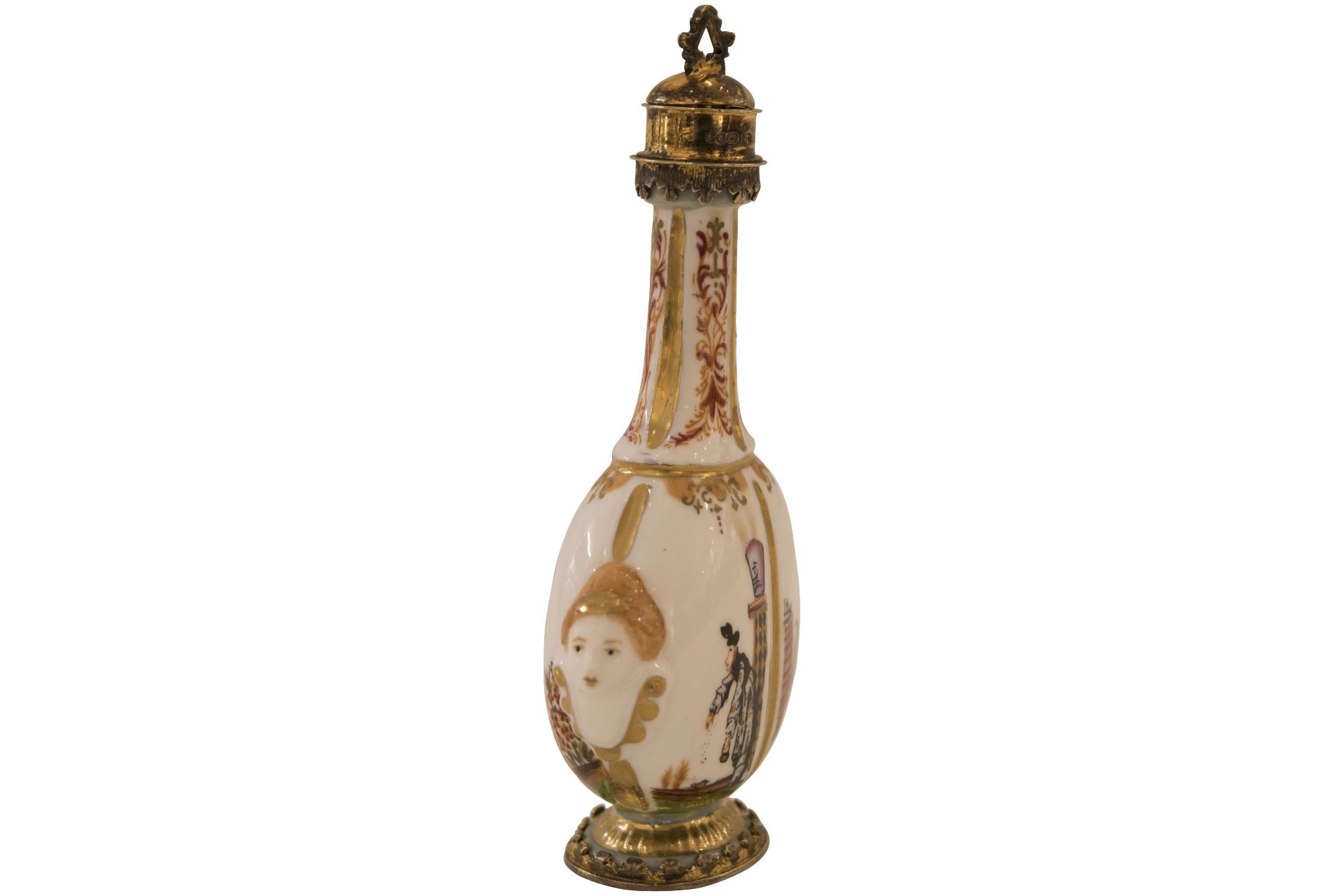 Meissen wohl 18. Jahrhundert, Flakon mit Chinoiserie|Meissen Probably 18th Century, Flask with Chino - Image 2 of 5