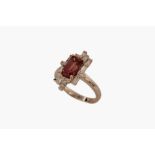 Ring WG mit Diamanten und einem Rubin|Ring with Diamonds and a Ruby