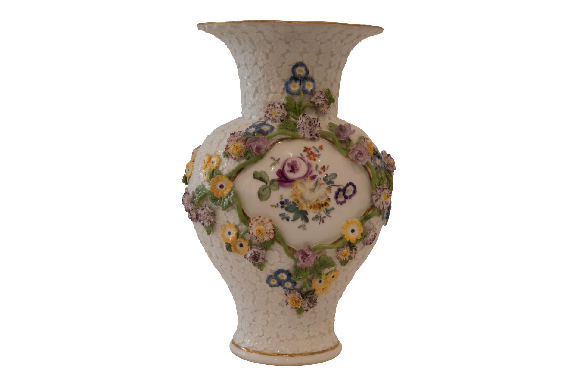 Meissen 1745, Vergiss-mein-nicht Vase
|Meissen 1745, Forget-Me-Not Vase
 - Bild 3 aus 5