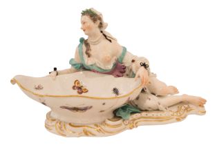 Meissen 1750, Dame mit Konfettschale |Meissen 1750, Lady with Confetti Bowl