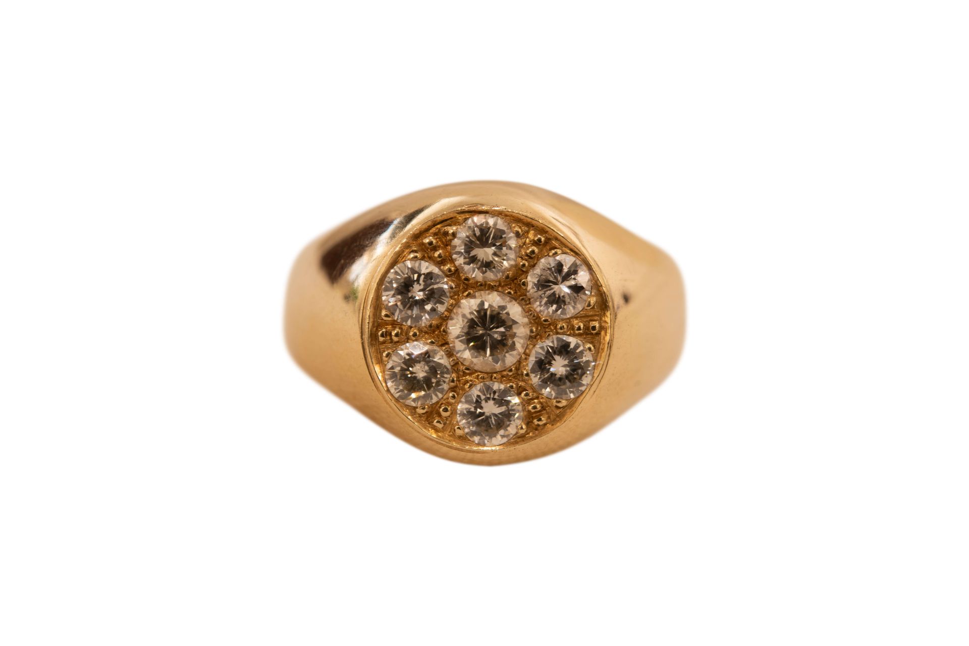 Ring GG 585/fein mit Brillanten|Ring with Diamonds - Image 3 of 5