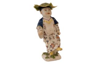 Meissen 1740 (BS), Chinese mit Kohlblatthut|Meissen 1740 (BS), Chinese Man with Cabbage Leaf Hat