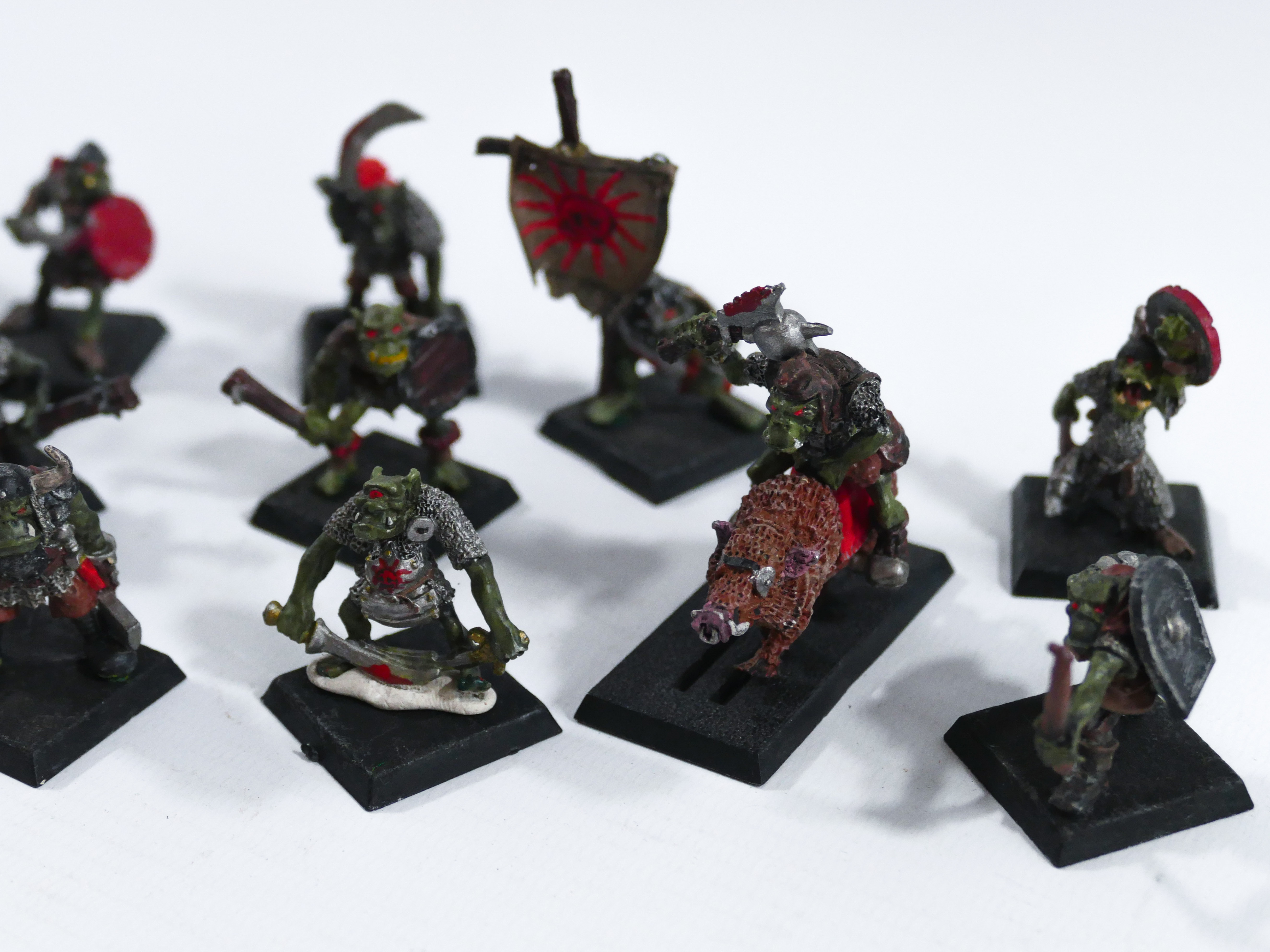 WARHAMMER FANTASY VINTAGE METAL ORC & GOBLIN MINIATURES LOT. GAMES WORKSHOP. 1980's / 1990's WARGAME - Image 3 of 3