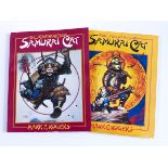 THE ADVENTURES OF SAMURAI CAT COMIC GRAPHIC NOVEL MARK E ROGERS TOR BOOKS FIRST EDITION SET