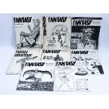 FANTASY ADVERTISER VINTAGE U.K. FANZINE LOT A 1960's FRANK DOBSON COMIC BOOK CAPTAIN MARVEL ETC.