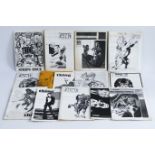 THING RECORDS & COMICS VINTAGE U.K. FANZINE LOT 1970's MAGAZINE BRONZE AGE MARVEL DC FANTASY
