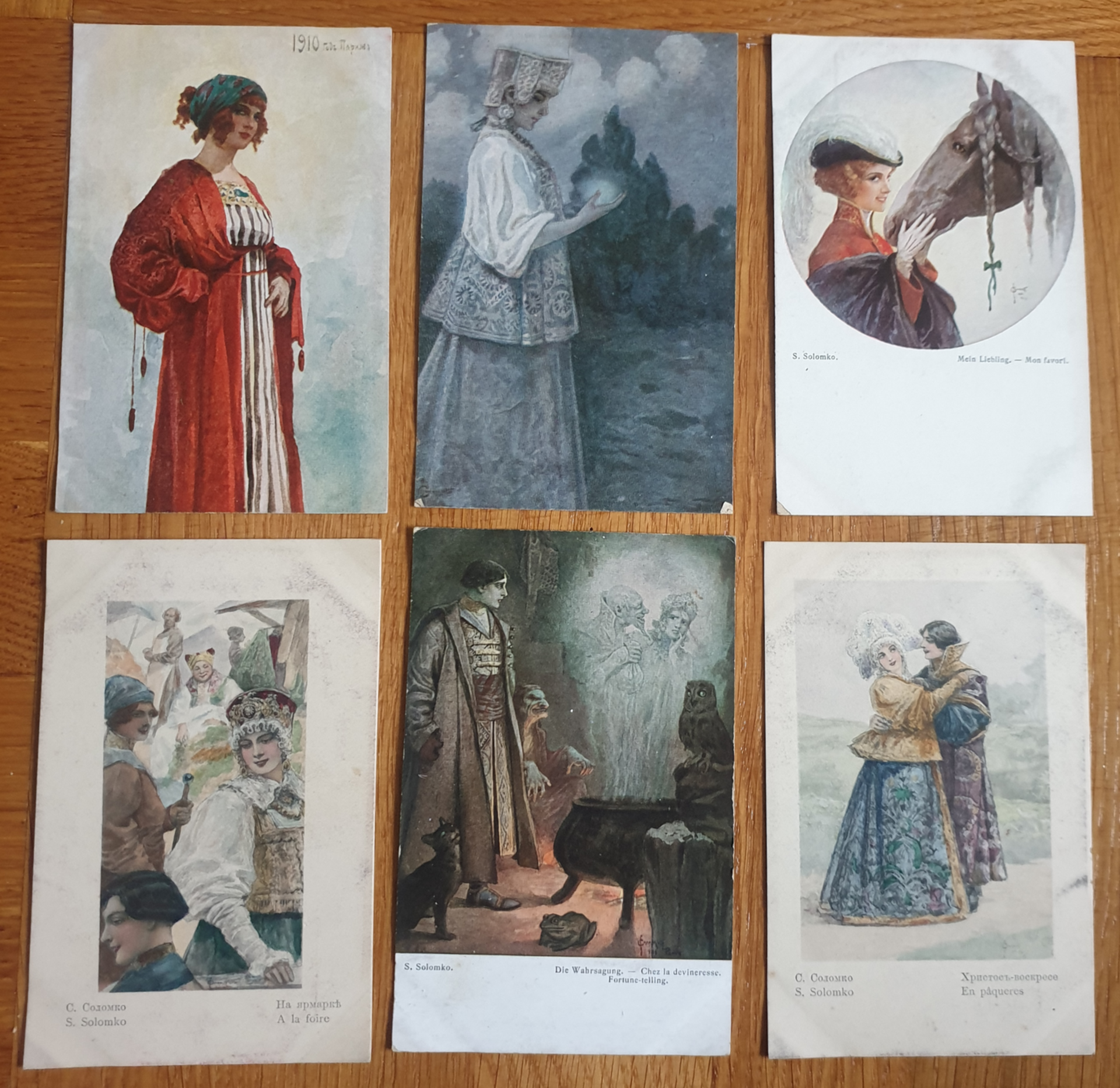 Postkarte | 6 Stk. | NICHT GELAUFEN (K3) Postcards T.S.N & 2x A. Rökl