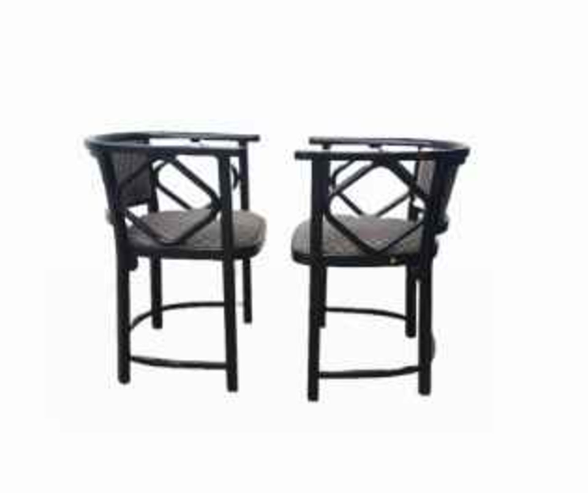 Thonet | Varient "Fledermaus" | 3 Piece Set: 2 Chairs & 1 Table - Image 2 of 8