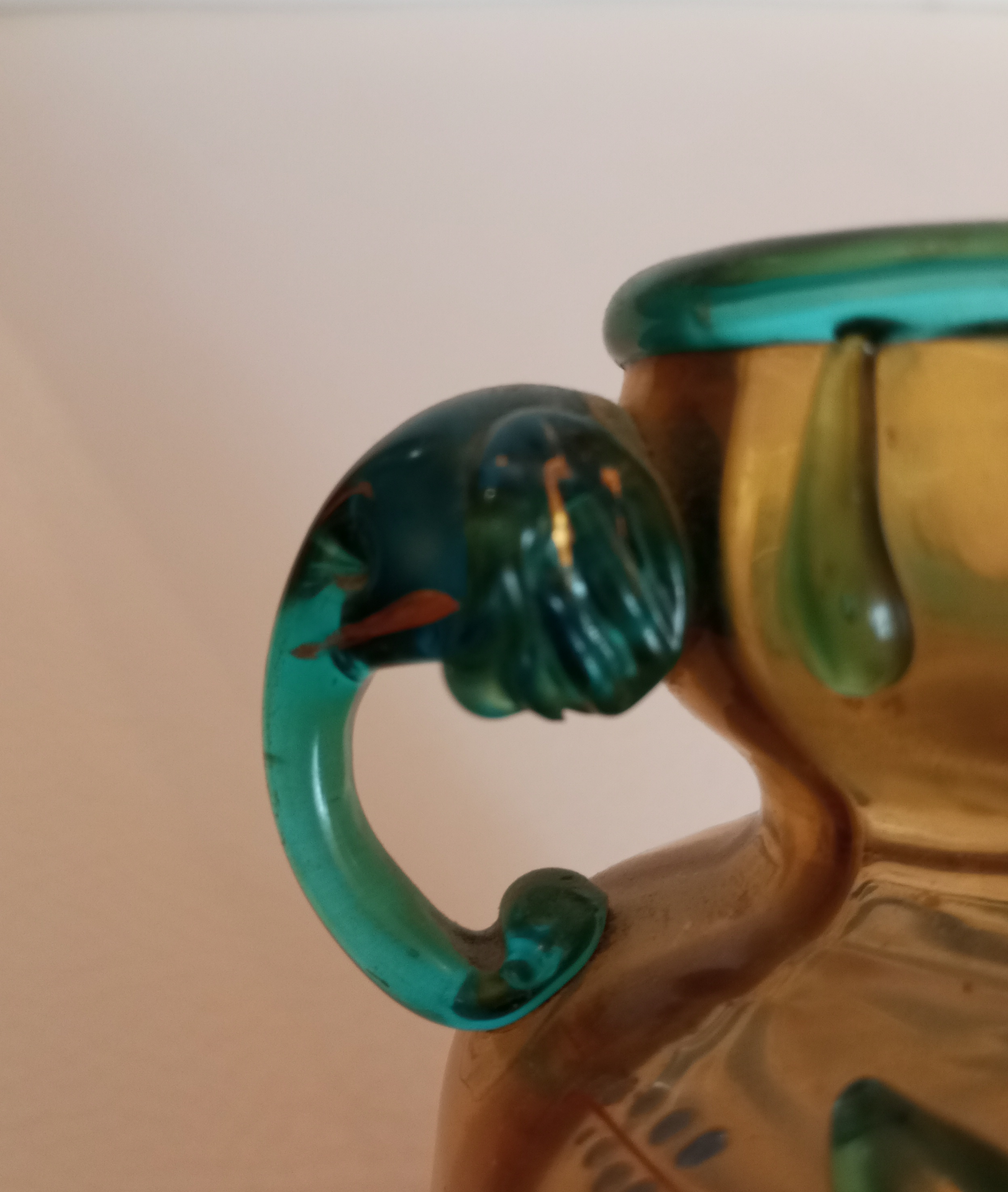 Harrach | Brass Sockel | Glass | Japonism - Image 4 of 9