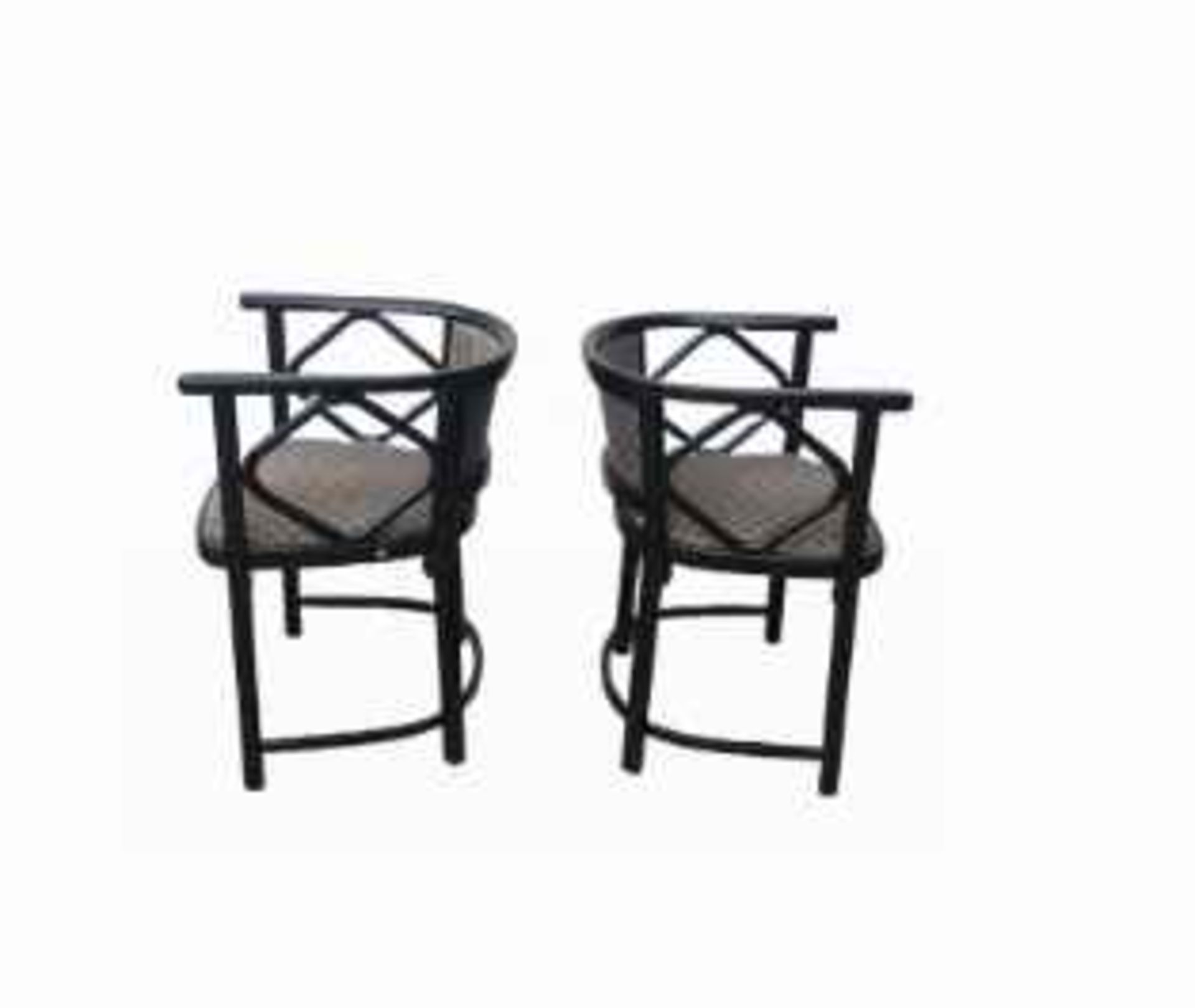 Thonet | Varient "Fledermaus" | 3 Piece Set: 2 Chairs & 1 Table - Image 4 of 8
