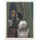LAHSA Tibet | Boy & Dog | 1991 Chan Girn