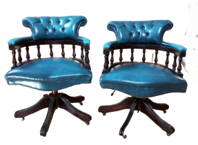 2x Chesterfield Style | Captains Chairs