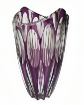 Czech Vase | Purple to Clear