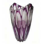 Czech Vase | Purple to Clear