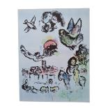 Marc Chagall | Nocturne at Vence.Original-Lithographie