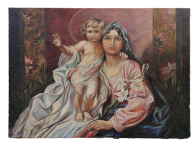 Heilige Mutter mit Kind | 1930er Jahre