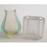 1x ZBS Cezch Glass 1x CJ Riedel Austrian Glass | Vases