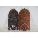 2 African Face Masks