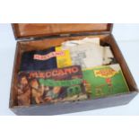 Box of Vintage Meccano in Wooden Case