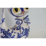 Italian Ceramic 20th Century Painted Cat Figurine