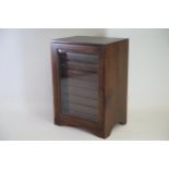20th Century 9 Drawer Collectors Chest with Glass Door