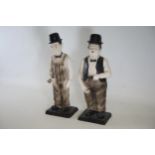 Laurel and Hardy Porcelain Statues Large