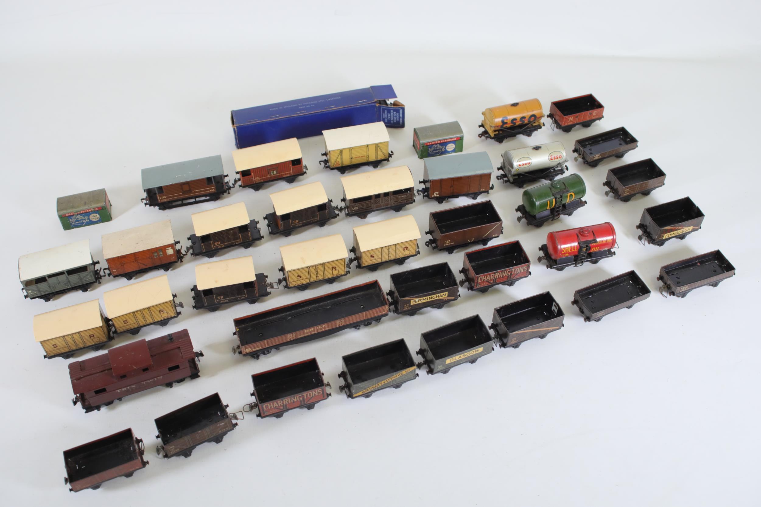 Large Selection of Tin Plate OO Gauge Goods Carriers and Wagons - Image 8 of 8